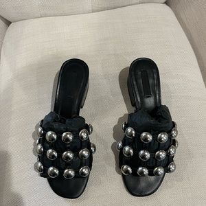 Alexander Wang “Lou” Dome Slide Sandals